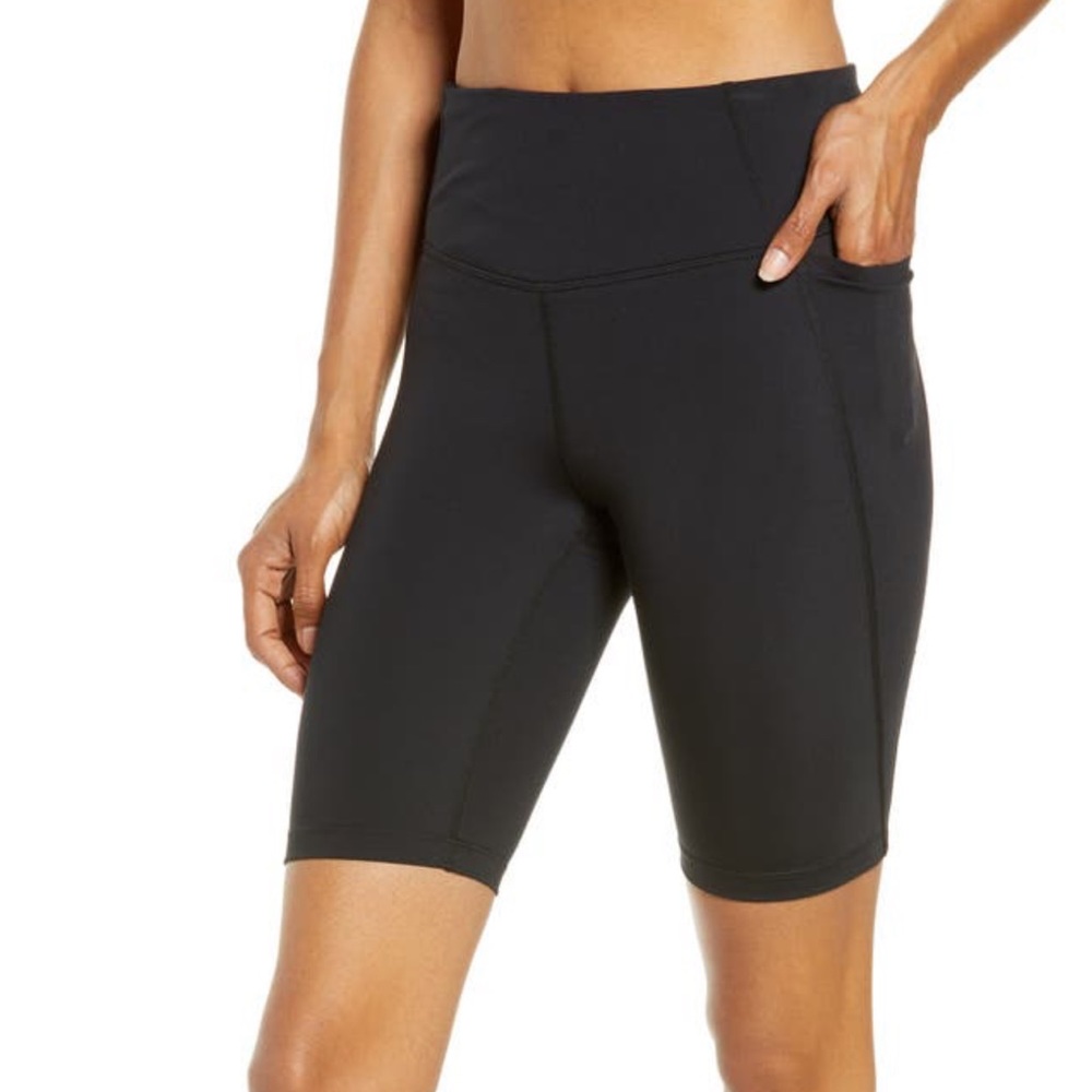 Zella Studio Lite Pocket Bike Shorts Black